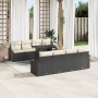 Conjunto de Sofá de Jardín de 9 Piezas con Cojines Negros de Ratán Polietileno von , Outdoor-Sofas - Ref: Foro24-3348963, Pre...