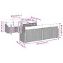 Set de Sofás de Jardín de 9 Piezas con Cojines Marrón de Polirratán by , Outdoor sofas - Ref: Foro24-3348964, Price: 660,47 €...