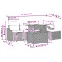 Conjunto de Sofá de Jardín de 6 Piezas con Cojines Negro Poliratán by , Outdoor sofas - Ref: Foro24-3348989, Price: 401,78 €,...