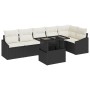 Conjunto de Sofá de Jardín de 7 Piezas con Cojines Ratán PE Negro by , Outdoor sofas - Ref: Foro24-3349013, Price: 455,88 €, ...