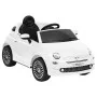 Weißes elektrisches Aufsitzauto Fiat 500 von vidaXL, Treten oder schieben Sie Fahrzeuge - Ref: Foro24-80317, Preis: 312,05 €,...