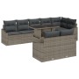 Conjunto de sofá de jardín de 9 piezas con cojines de ratán sintético gris von , Outdoor-Sofas - Ref: Foro24-3349025, Preis: ...