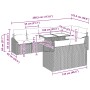 Conjunto de sofá de jardín de 9 piezas con cojines de ratán sintético gris von , Outdoor-Sofas - Ref: Foro24-3349025, Preis: ...