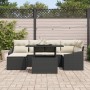 Conjunto de Sofá de 7 Piezas con Cojines Ratán Negro by , Outdoor sofas - Ref: Foro24-3349033, Price: 458,19 €, Discount: %