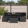 Conjunto de 7 piezas de sofá de jardín con cojines de ratán poliratan negro von , Outdoor-Sofas - Ref: Foro24-3349039, Preis:...