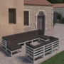 Gartenmöbelset 10-tlg. mit Kissen graues Kiefernholz von vidaXL, Gartensets - Ref: Foro24-3077166, Preis: 873,87 €, Rabatt: %