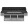Gartenmöbelset 10-tlg. mit Kissen graues Kiefernholz von vidaXL, Gartensets - Ref: Foro24-3077166, Preis: 873,67 €, Rabatt: %