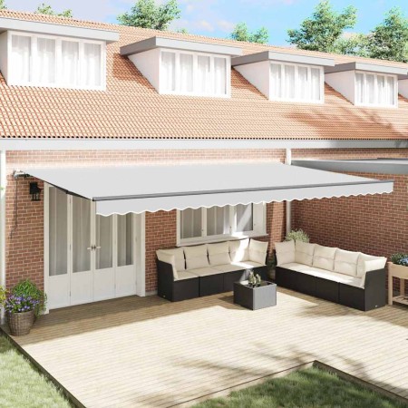 Toldo Manual Antracita 6 x 3 m Metal