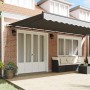 Toldo Manual Antracita 6 x 3 m Metal