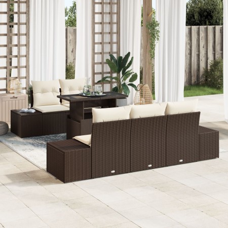 Juego de Sofás de Jardín Juego de 6 Marrón Poliratán von , Outdoor-Sofas - Ref: Foro24-3349094, Preis: 533,77 €, Rabatt: %