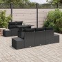 Set de Sofá de Jardín de 6 Piezas Con Cojines Negro Poliratán by , Outdoor sofas - Ref: Foro24-3349099, Price: 509,80 €, Disc...