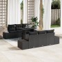 Juego de Sofás de Jardín de 7 Piezas con Cojines de Poliratán Negro von , Outdoor-Sofas - Ref: Foro24-3349109, Preis: 563,82 ...