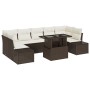 Set de Sofá de Jardín de 8 Piezas con Cojines Ratán Sintético Marrón by , Outdoor sofas - Ref: Foro24-3349134, Price: 640,67 ...