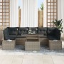 Juego de Sofá de Jardín de 8 Piezas con Cojines Gris de Ratán Poliéster von , Outdoor-Sofas - Ref: Foro24-3349135, Preis: 582...