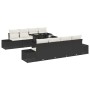 Conjunto de Sofás de Jardín de 9 Piezas con Cojines en Negro de Ratán Polipropileno von , Outdoor-Sofas - Ref: Foro24-3349143...