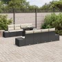 Conjunto de Sofás de Jardín de 9 Piezas con Cojines en Negro de Ratán Polipropileno von , Outdoor-Sofas - Ref: Foro24-3349143...