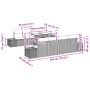 Conjunto de Sofá de Jardín de 9 Piezas con Cojines Gris Ratán Poliy by , Outdoor sofas - Ref: Foro24-3349145, Price: 677,61 €...