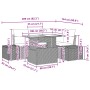 Conjunto de Sofá de Jardín de 5 Piezas con Cojines Gris Poliratán by , Outdoor sofas - Ref: Foro24-3349175, Price: 405,77 €, ...