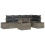 Juego de Sofá de Jardín de 6 Piezas con Cojines Gris de Ratán Polipropileno by , Outdoor sofas - Ref: Foro24-3349185, Price: ...