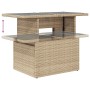 Conjunto de sofá de jardín de 7 piezas con cojines beige de ratán polipropileno by , Outdoor sofas - Ref: Foro24-3349197, Pri...