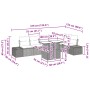 Juego de Sofá de Jardín de 7 Piezas con Cojines Negro Poliratán von , Outdoor-Sofas - Ref: Foro24-3349199, Preis: 527,04 €, R...