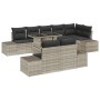 Conjunto de sofá de jardín 9 piezas Gris con cojines negros von , Outdoor-Sofas - Ref: Foro24-3349208, Preis: 747,93 €, Rabat...