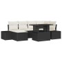 Conjunto de Sofá de Jardín Conjunto de 7 Beige, Negro by , Outdoor sofas - Ref: Foro24-3349213, Price: 486,61 €, Discount: %