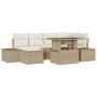 Conjunto de Sofás de Jardín 7 Piezas Beige y Blanco by , Outdoor sofas - Ref: Foro24-3349217, Price: 521,72 €, Discount: %