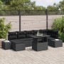 Conjunto de Sofás de Jardín Conjunto de 8 Negro by , Outdoor sofas - Ref: Foro24-3349229, Price: 562,00 €, Discount: %