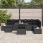 Conjunto de Sofás de Jardín Conjunto de 8 Negro by , Outdoor sofas - Ref: Foro24-3349229, Price: 562,00 €, Discount: %