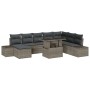 Juego de Sofá de Jardín Juego de 9 Gris Poliratán von , Outdoor-Sofas - Ref: Foro24-3349235, Preis: 610,67 €, Rabatt: %