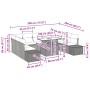 Conjunto de Sofá de Jardín Conjunto de 10 Gris Ratán, Poliéster by , Outdoor sofas - Ref: Foro24-3349245, Price: 677,68 €, Di...
