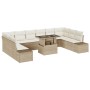Conjunto de Sofá de Jardín 11 Piezas Beige, Crema von , Outdoor-Sofas - Ref: Foro24-3349257, Preis: 765,78 €, Rabatt: %