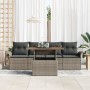 Set de Sofás de Jardín Juego de 5 Piezas Gris Poliratán y Acero by , Outdoor sofas - Ref: Foro24-3349264, Price: 354,91 €, Di...