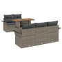 Conjunto de Sofá de Jardín Conjunto de 6 Gris Poliratán by , Outdoor sofas - Ref: Foro24-3349271, Price: 470,73 €, Discount: %