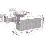Juego de Sofá de Jardín Set de 7 Gris Ratán by , Outdoor sofas - Ref: Foro24-3349278, Price: 523,29 €, Discount: %