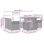Juego de sofá de jardín Set de 7 Gris Ratán von , Outdoor-Sofas - Ref: Foro24-3349285, Preis: 482,43 €, Rabatt: %