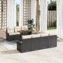Juego de Sofás de Jardín de 8 Piezas con Cojines Ratán Poliéster Negro Acacia von , Outdoor-Sofas - Ref: Foro24-3349291, Prei...