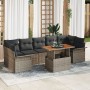 Sofás de Jardín de 8 Piezas con Cojines Gris Poliratán Acacia von , Outdoor-Sofas - Ref: Foro24-3349299, Preis: 554,79 €, Rab...