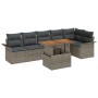 Set de Sofá de Jardín Conjunto de 7 Gris by , Outdoor sofas - Ref: Foro24-3349341, Price: 479,90 €, Discount: %