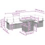 Set de Sofá de Jardín Conjunto de 7 Gris by , Outdoor sofas - Ref: Foro24-3349341, Price: 479,90 €, Discount: %