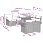 Conjunto de Sofá de Jardín Set de 9 Gris Poliratán by , Outdoor sofas - Ref: Foro24-3349348, Price: 646,38 €, Discount: %
