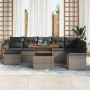 Juego de Sofá de Jardín Juego de 9 Gris Ratán by , Outdoor sofas - Ref: Foro24-3349369, Price: 581,88 €, Discount: %