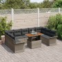 Conjunto de Sofá de Jardín Set de 10 Gris Rattan, Poliéster von , Outdoor-Sofas - Ref: Foro24-3349376, Preis: 647,64 €, Rabat...