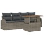 Conjunto de Sofás de Jardín Juego de 5 Gris Rattan by , Outdoor sofas - Ref: Foro24-3349516, Price: 347,19 €, Discount: %