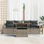 Conjunto de Sofás de Jardín Juego de 5 Gris Rattan by , Outdoor sofas - Ref: Foro24-3349516, Price: 347,19 €, Discount: %