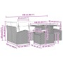 Juego de Sofá de Jardín Set de 7 Gris, Negro Aluminio, Olefina von , Outdoor-Sofas - Ref: Foro24-3349537, Preis: 480,62 €, Ra...