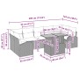 Conjunto de Sofá de Jardín Juego de 8 Gris, Marrón by , Outdoor sofas - Ref: Foro24-3349551, Price: 552,90 €, Discount: %