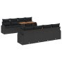 Conjunto de Comedor de Jardín de 9 Piezas con Cojines Negro Poliratán Acacia by , Outdoor sofas - Ref: Foro24-3349561, Price:...