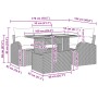 Juego de Sofás de Jardín Set de 5 Gris Ratán sintético, Acero, Tela by , Outdoor sofas - Ref: Foro24-3349579, Price: 375,17 €...